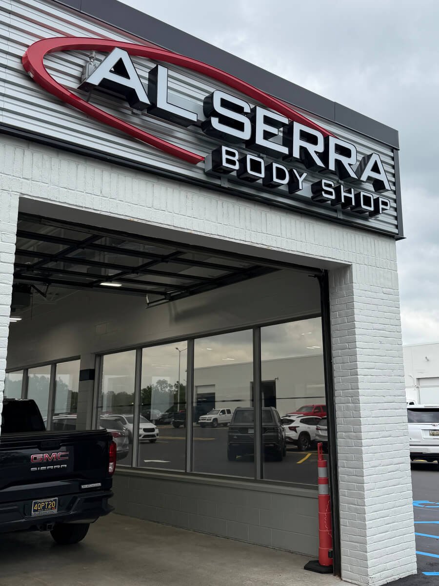 Al Serra Body Shop building on Saginaw Street